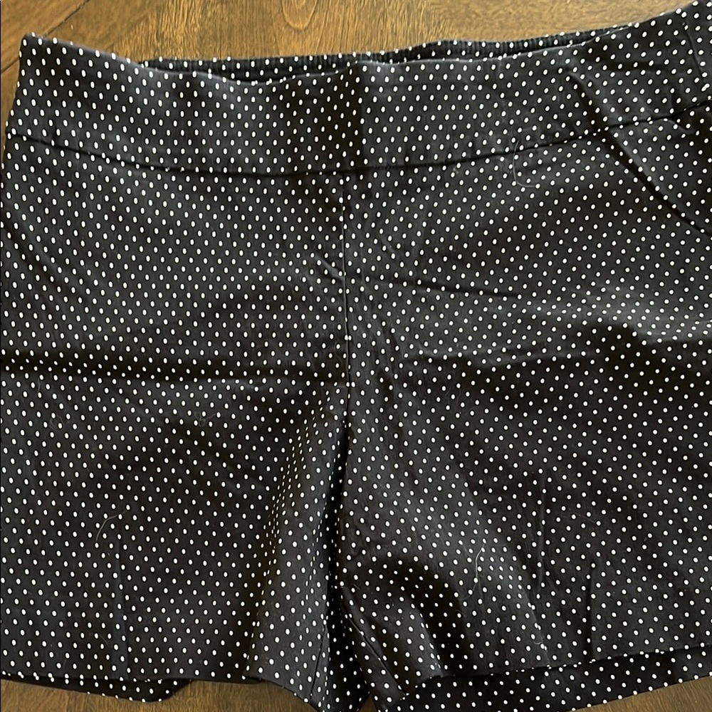 High Waist Black and White Polka Dot Shorts